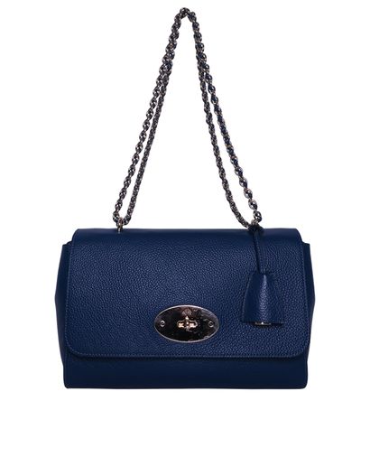 Lily M, &pound;495, Handbags, Blue, Leather, Front view